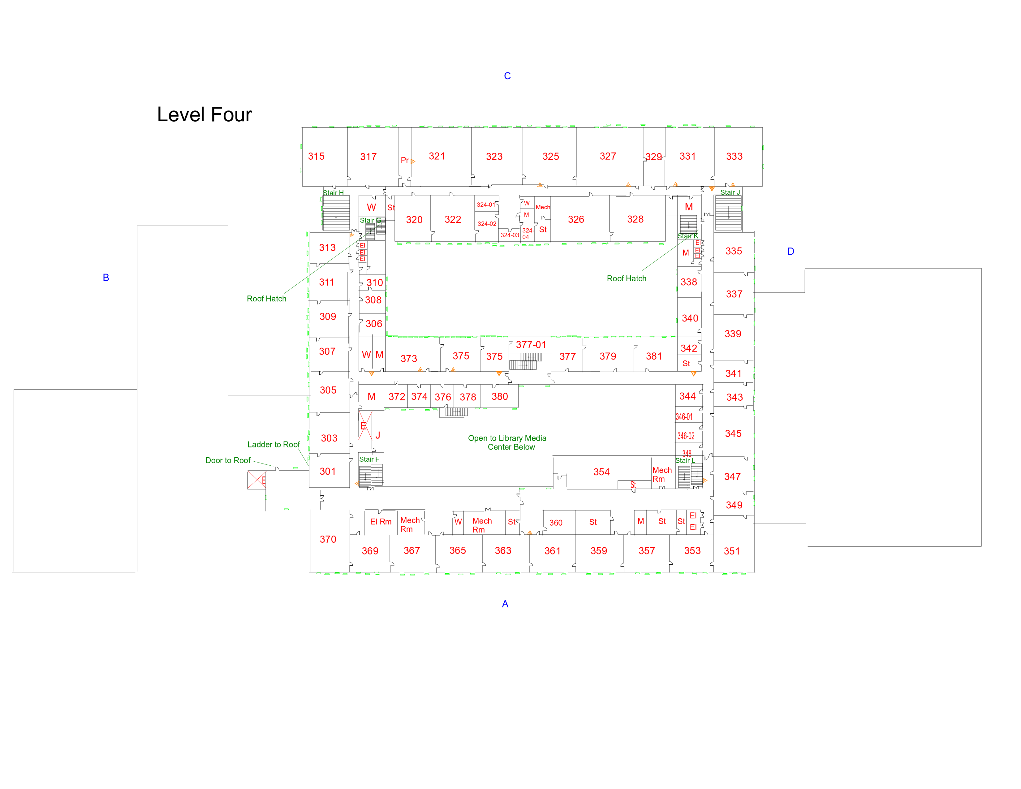 Andover High School Level 4 Floor Plan